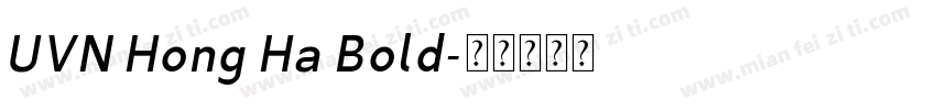 UVN Hong Ha Bold字体转换